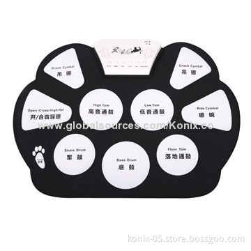 2014 Cheapest roll-up drum set with drum sticks